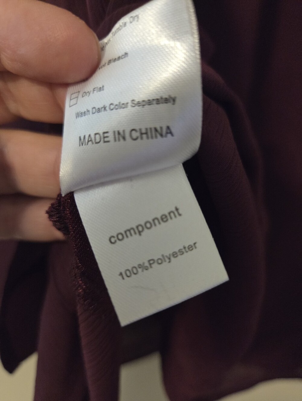 Plum Short Sleeve Blouse - Picture 5 of 6